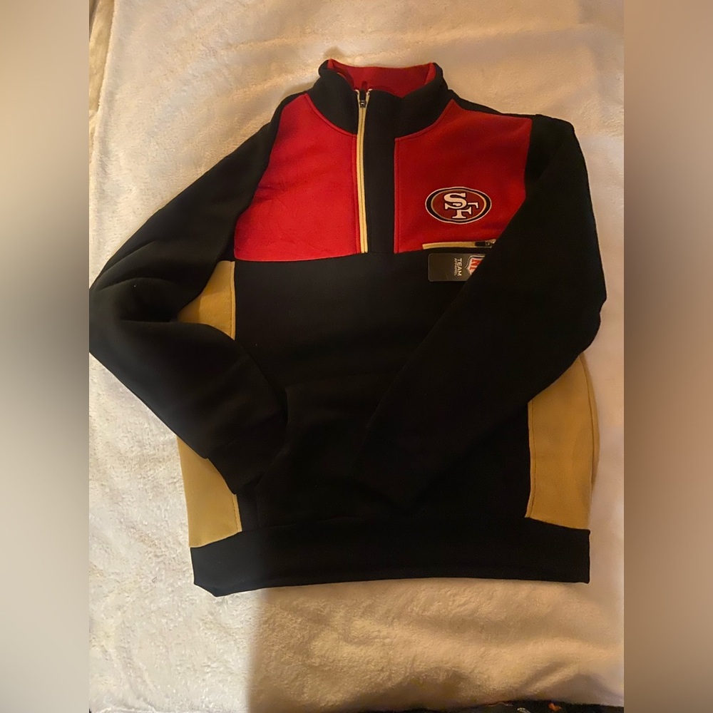 NFL 49ers Quarter-Zip Pullover Sweatshirt